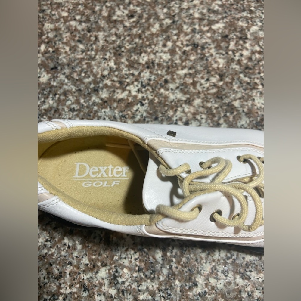 Classic ⛳️Dexter golf shoes. Size 6m. White and cream. - Picture 7 of 11